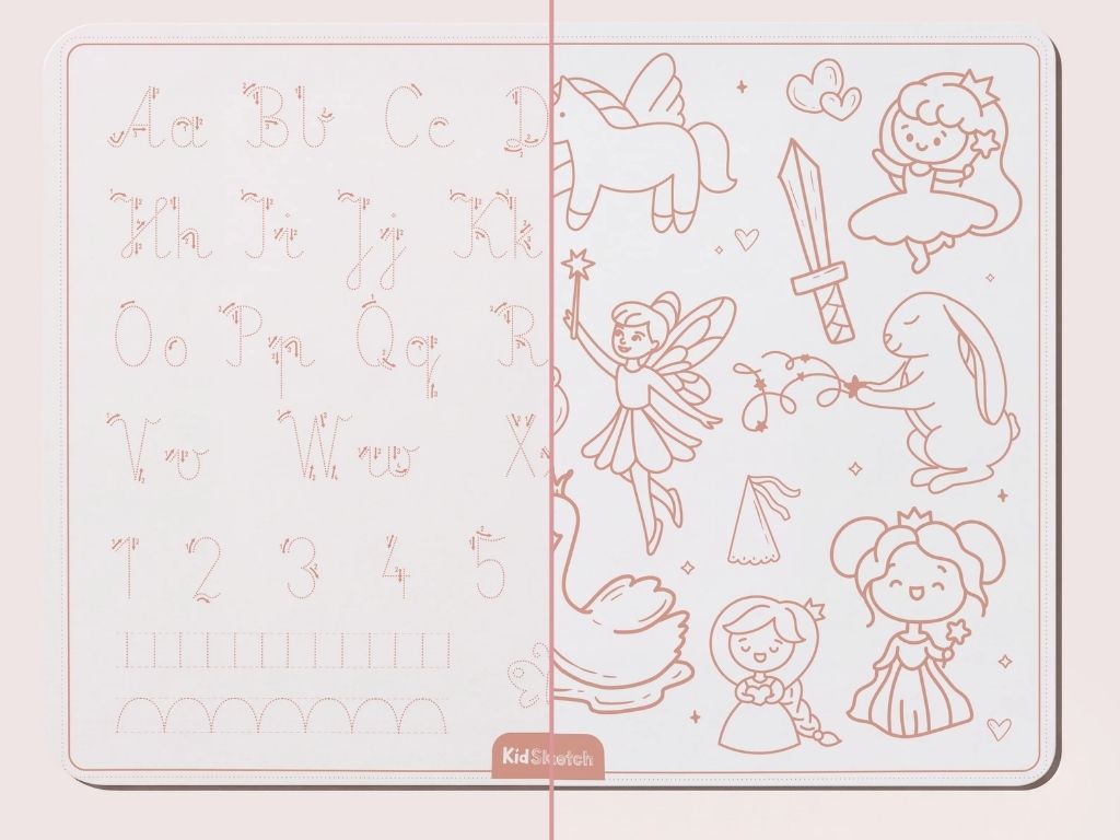 Silikonová podložka na malování a psaní KidSketch princess (5)